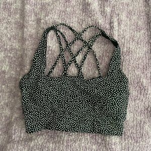 BuffBunny Sports Bra - Black Bossy Print